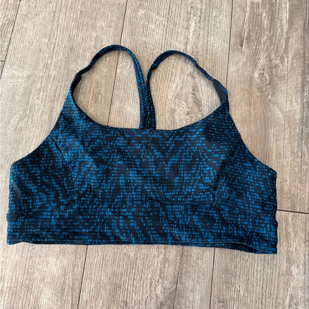 lululemon athletica Black and Blue Sports Bra